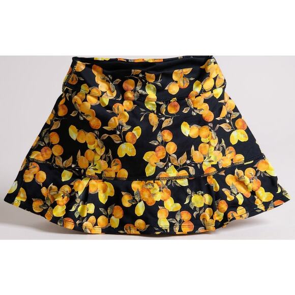 Dona Jo Lemon Tree Multicolor Pickleball Womens Skort Size Medium - Picture 1 of 1